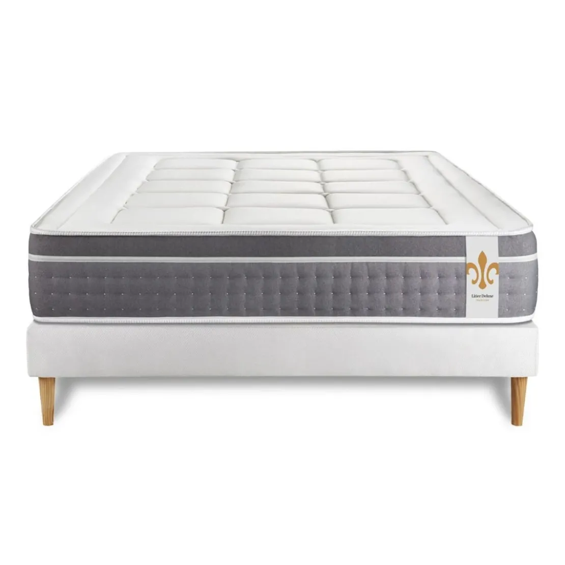 LITIER DELUXEEnsemble Trente sommier Kit Blanc