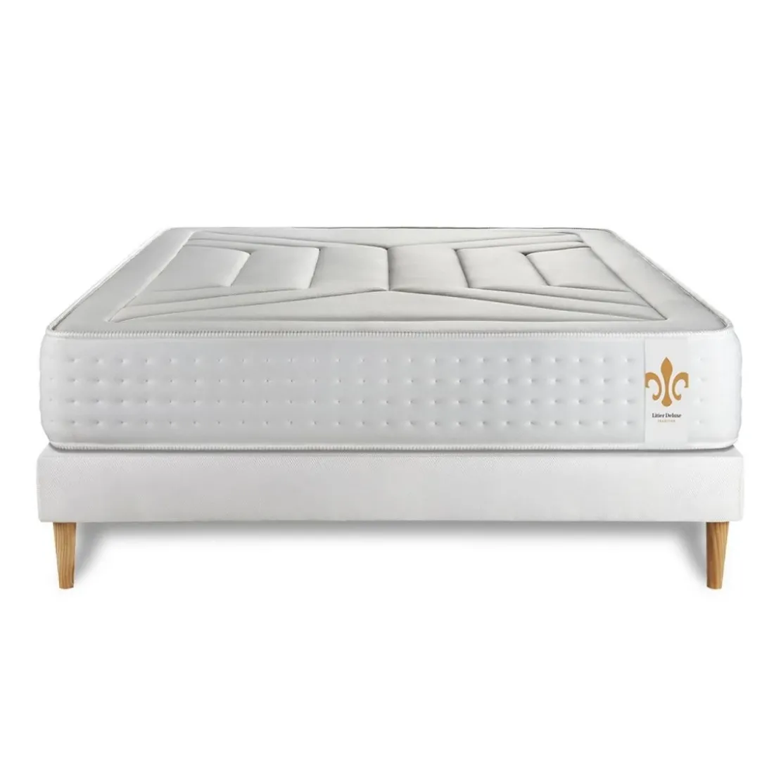 LITIER DELUXEEnsemble Vingt-Quatre sommier Kit Blanc