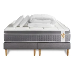LITIER DELUXEPack Le Trente double sommiers Gris