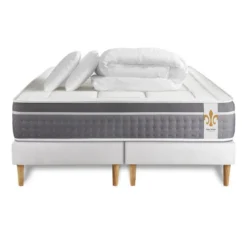 LITIER DELUXEPack Le Trente double sommiers Blanc