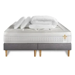 LITIER DELUXEPack Le Vingt-Huit double sommiers Gris