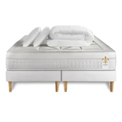 LITIER DELUXEPack Le Vingt-Huit double sommiers Blanc