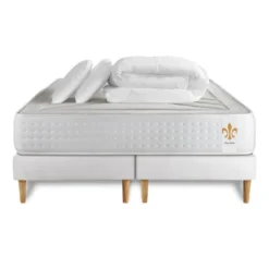 LITIER DELUXEPack Le Vingt-Quatre double sommiers Blanc