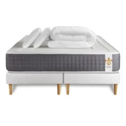 LITIER DELUXEPack Le Vingt-Six double sommiers Blanc