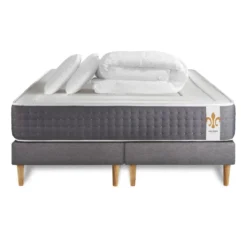 LITIER DELUXEPack Le Vingt-Six double sommiers Gris