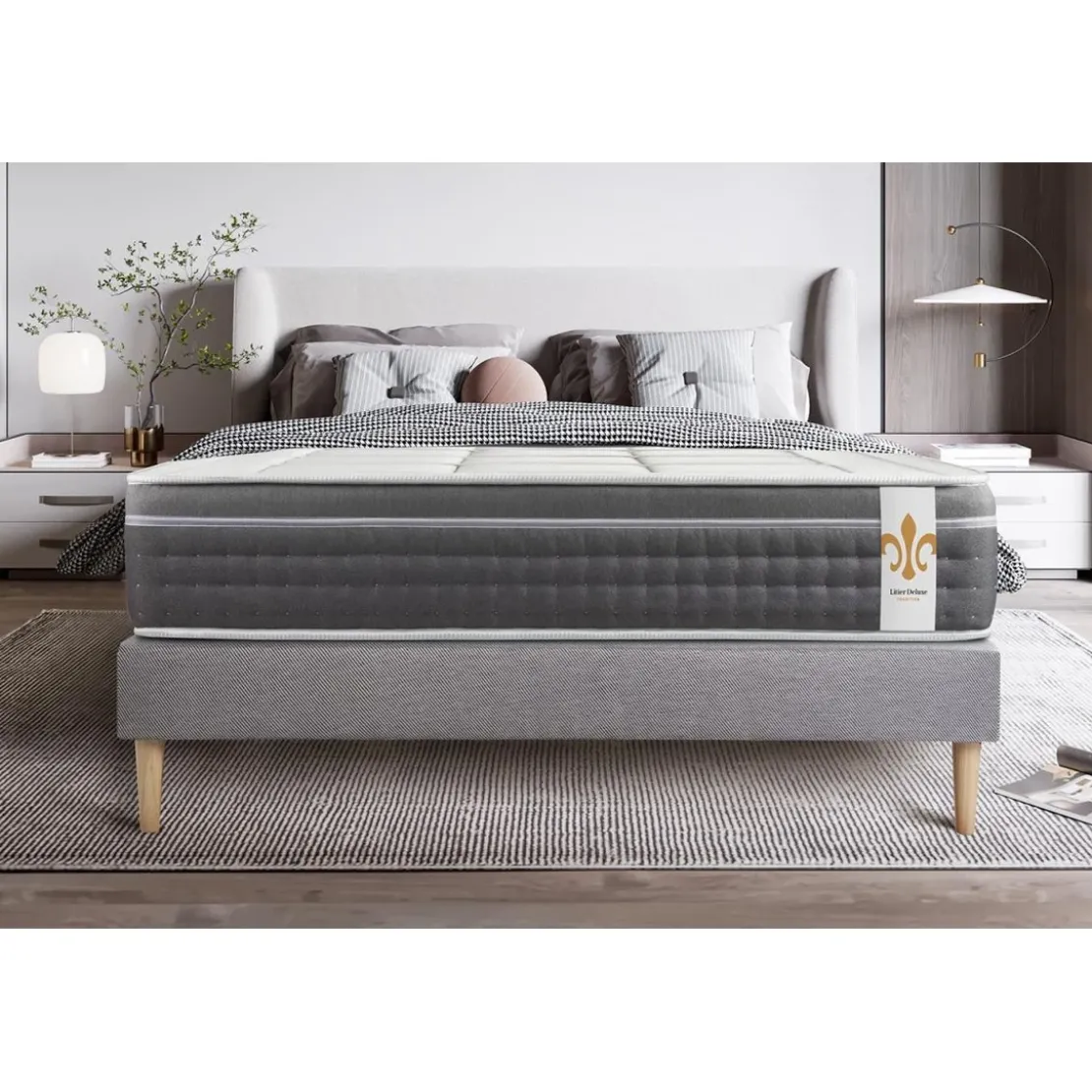 LITIER DELUXEPack Trente sommier Kit Gris
