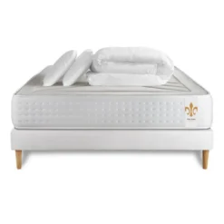 LITIER DELUXEPack Vingt-Quatre sommier Kit Blanc