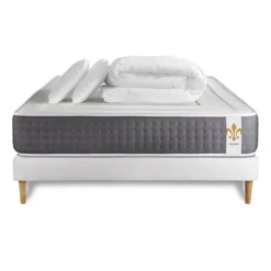 LITIER DELUXEPack Vingt-Six sommier Kit Blanc