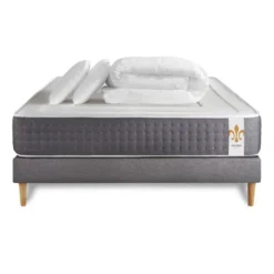 LITIER DELUXEPack Vingt-Six sommier Kit Gris