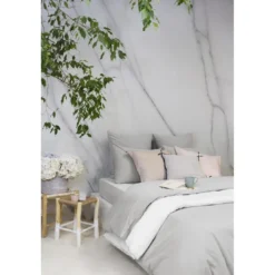 L'Officiel InteriorsLes basiques - Housse de couette en coton -Gris perle