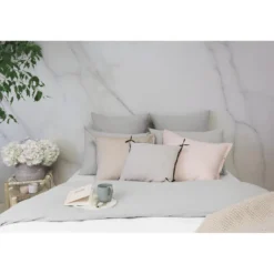 L'Officiel InteriorsLes basiques - Housse de couette en coton -Gris perle