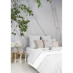 L'Officiel InteriorsLes basiques - Housse de couette en percale de coton -blanc