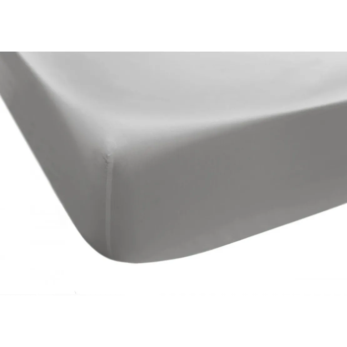 L'Officiel InteriorsLes classiques - Drap-housse en coton - gris perle