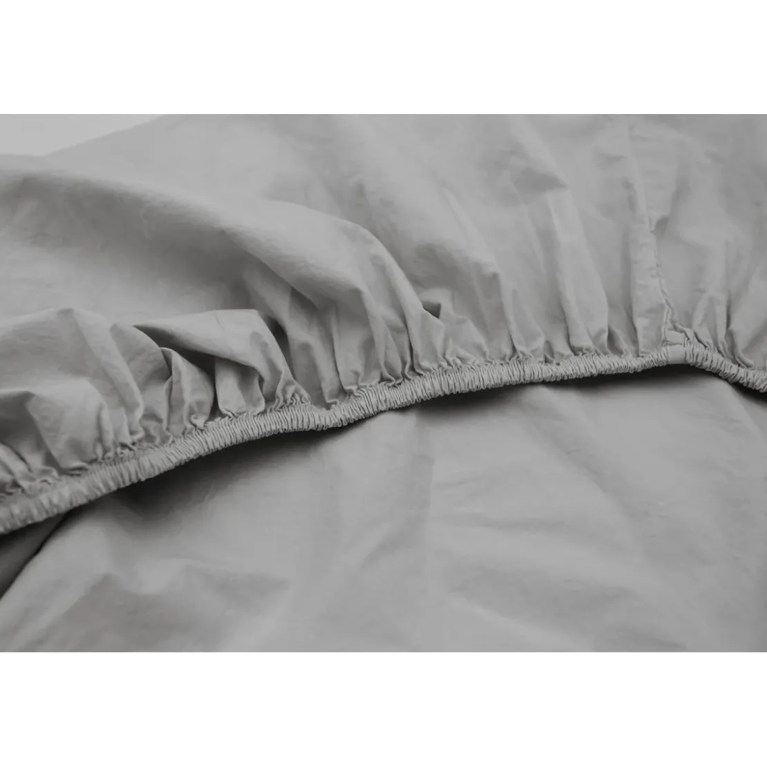 L'Officiel InteriorsLes classiques - Drap-housse en coton - gris perle