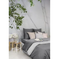 L'Officiel InteriorsLes classiques - Drap-housse en coton - gris foncé