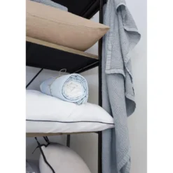 L'Officiel InteriorsPlaid en coton bleu ciel - Les basiques