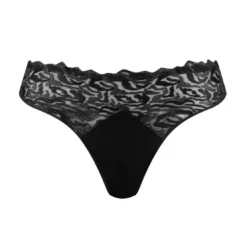 Louisa BracqCulotte Classique brodée semi-transparente - Noire Louisa Bracq- Electric Waves