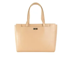 Mac DouglasGrand sac cabas cuir de buffle - finitions argenté pour femme rose nude -SAMBA-BUNI