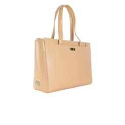 Mac DouglasGrand sac cabas cuir de buffle - finitions argenté pour femme rose nude -SAMBA-BUNI