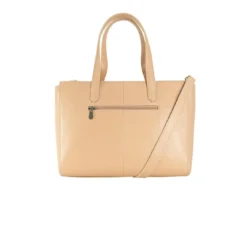 Mac DouglasGrand sac cabas cuir de buffle - finitions argenté pour femme rose nude -SAMBA-BUNI