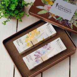 Mademoiselle ProvenceCoffret Ecrin Crèmes Mains Naturelle Duo Léger - Verveine & Citron Et Lavande & Angélique