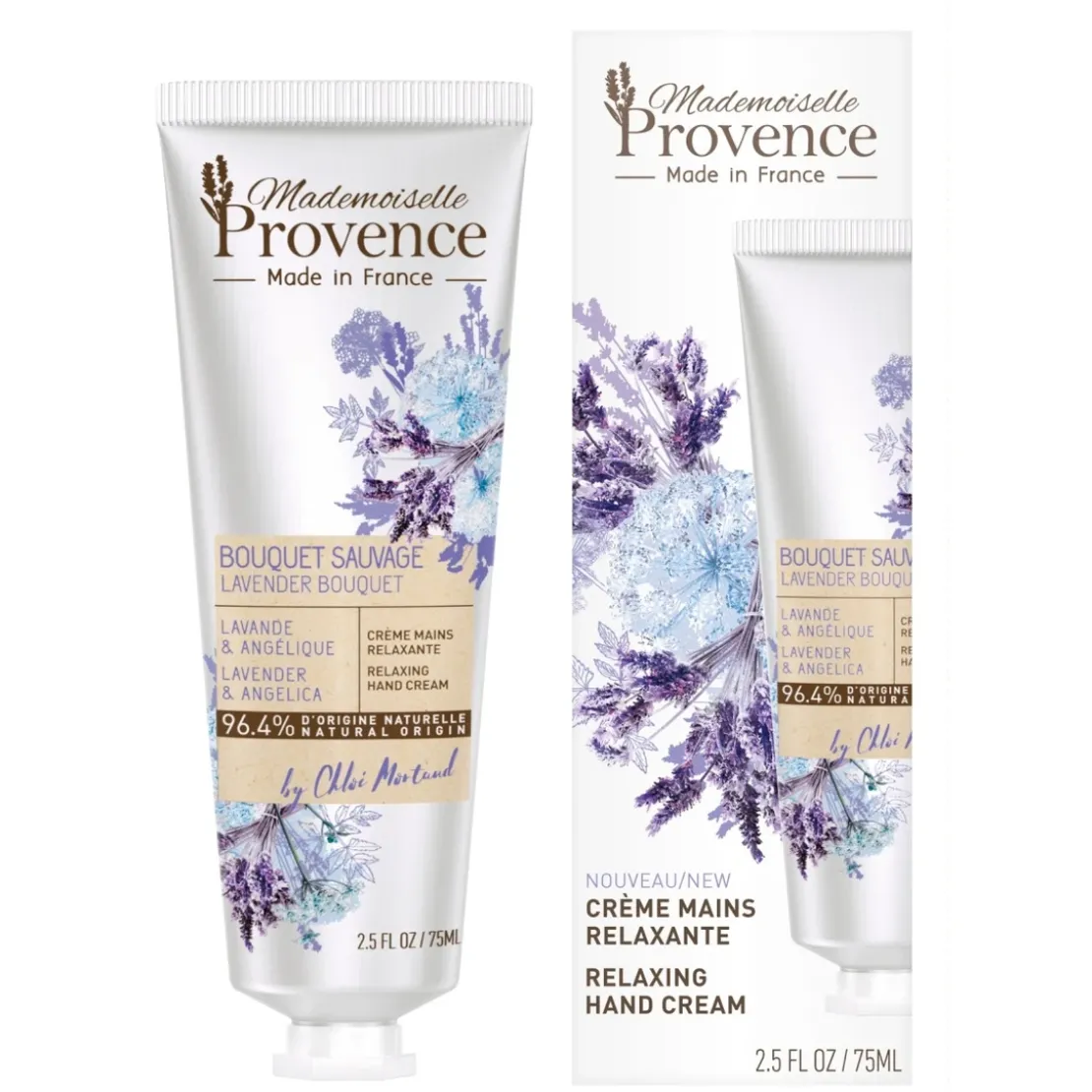 Mademoiselle ProvenceCrème Mains 96,4% Naturelle Relaxante - Lavande & Angelique75ml