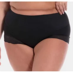 Magic Body FashionCulotte gainante avec dentelle Noir- Tummy