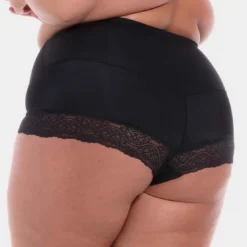 Magic Body FashionCulotte gainante avec dentelle Noir- Tummy