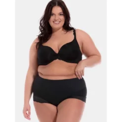 Magic Body FashionCulotte gainante avec dentelle Noir- Tummy
