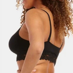 Magic Body FashionSoutien-gorge Confort bretelles fines dentelle sans armature Noir- Comfort