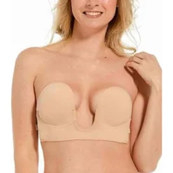 Magic Body FashionSoutien Gorge bandeau dos nus Luve Beige- Luve Bra