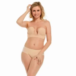 Magic Body FashionSoutien Gorge bandeau dos nus Luve Beige- Luve Bra