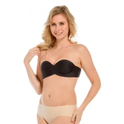 Magic Body FashionSoutien-Gorge Bandeau Adhésif Sans Dos Noir