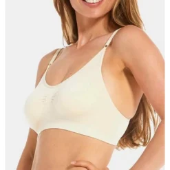 Magic Body FashionSoutien-gorge Confort Bambou bretelles fines sans armature Beige- Bamboo