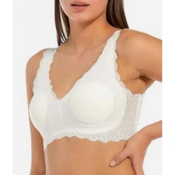 Magic Body FashionSoutien-gorge dentelle sans armature Blanc- Dream