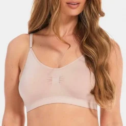 Magic Body FashionSoutien-gorge Confort Bambou bretelles fines sans armature Rose- Bamboo
