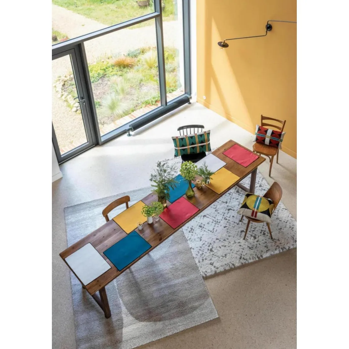 Maison Vivaraise2 de sets table recyclés Laora Tango 33 x 45