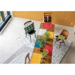 Maison Vivaraise2 de sets table recyclés Laora Tango 33 x 45