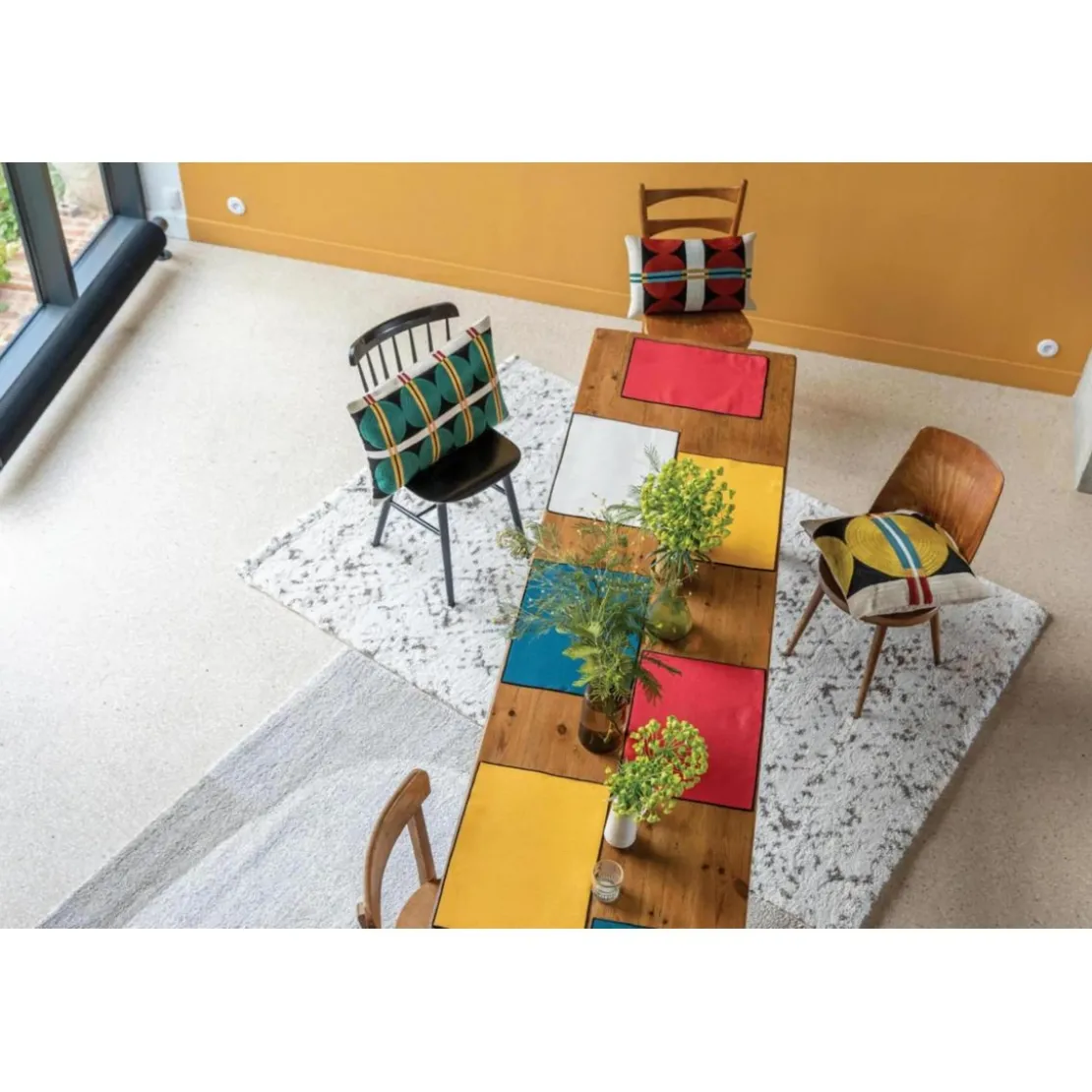 Maison Vivaraise2 de sets table recyclés Laora Tango 33 x 45