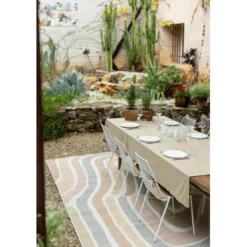 Maison VivaraiseNappe recyclée Grace Camel