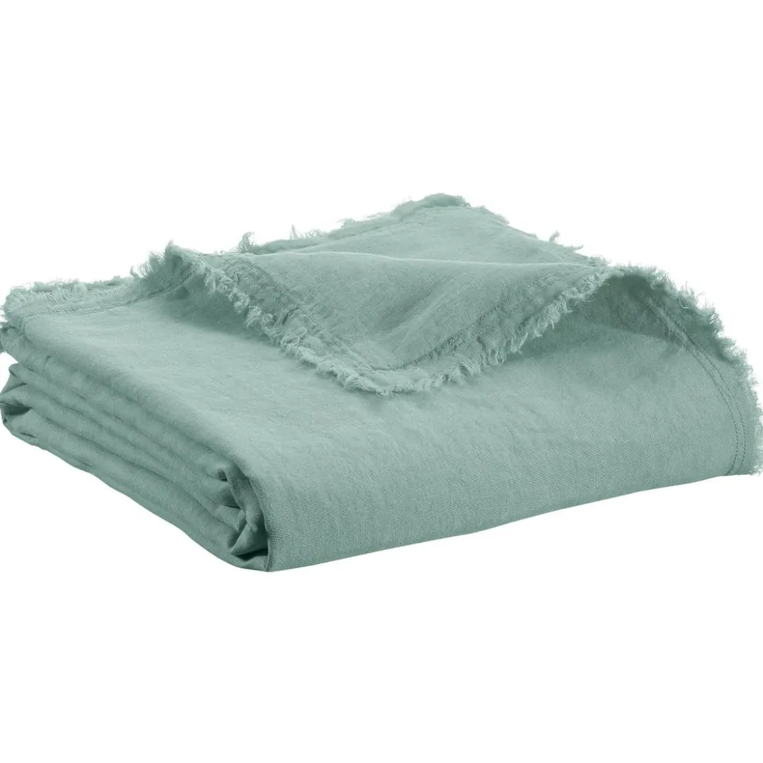 Maison VivaraisePlaid Zeff Nomade Vert de gris 130 x 180