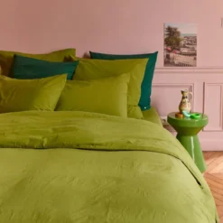 Maison VivaraiseTaie d'oreiller en coton Bio CELESTE Pistacchio