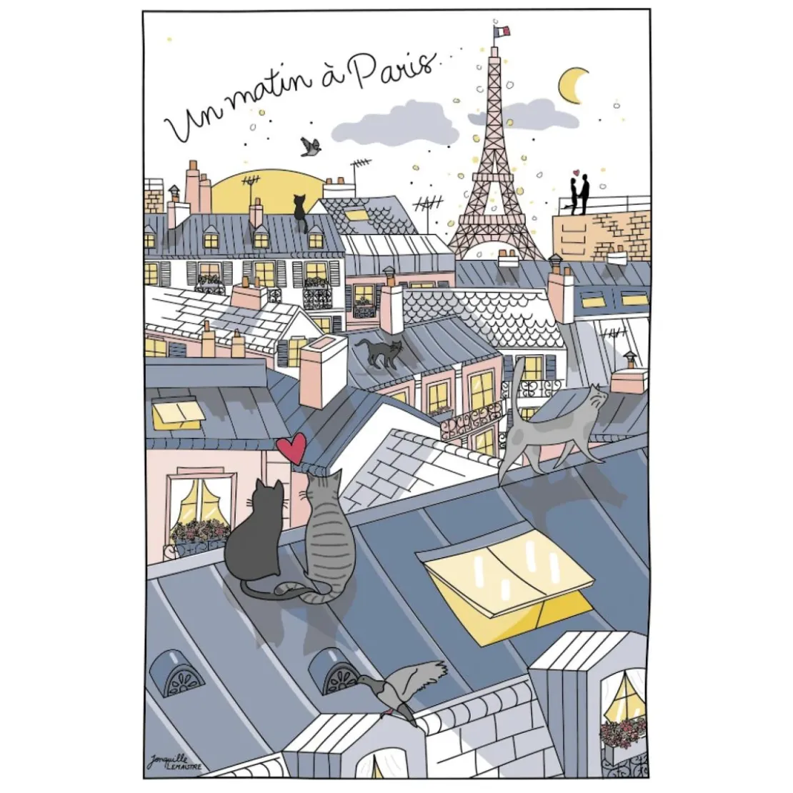 Maison VivaraiseTorchon Toits de Paris Blanc