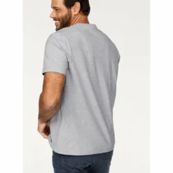 Man's WorldLot de 2 t-shirts unis col V manches courtes homme Man's World - Noir - Gris Chiné multicolore en coton