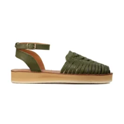 MapacheSANDALES FEMMES EN CUIR LOMA OLIVE vert