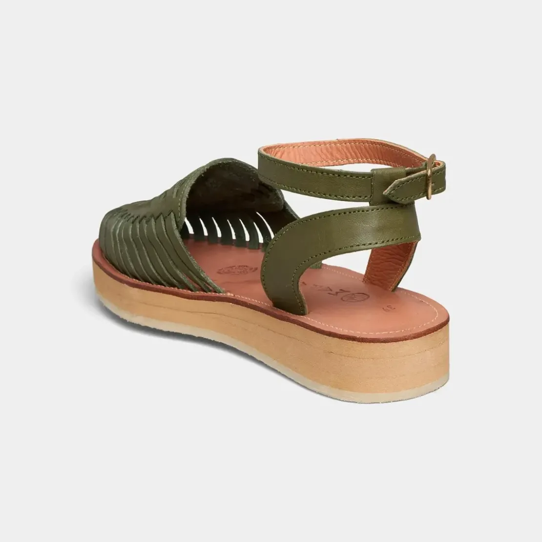 MapacheSANDALES FEMMES EN CUIR LOMA OLIVE vert