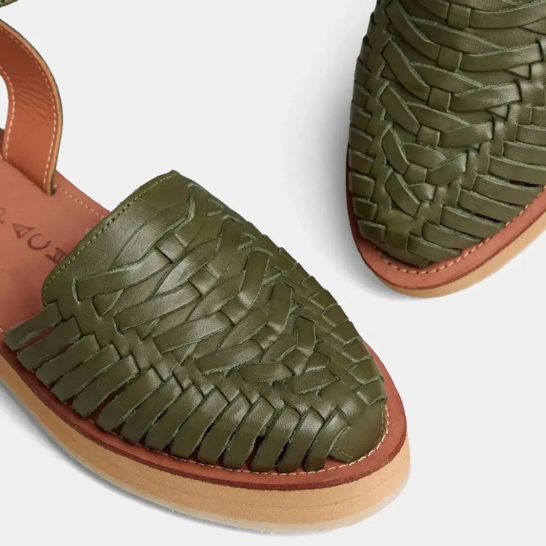 MapacheSANDALES FEMMES EN CUIR LOMA OLIVE vert