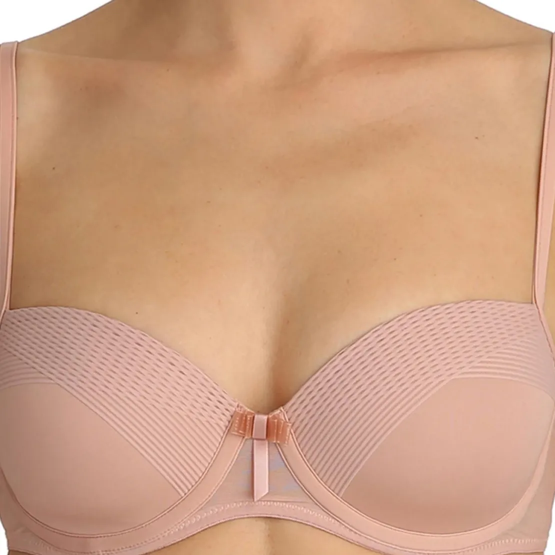 Marie JoSoutien-gorge rembourré à balconnets - Rose