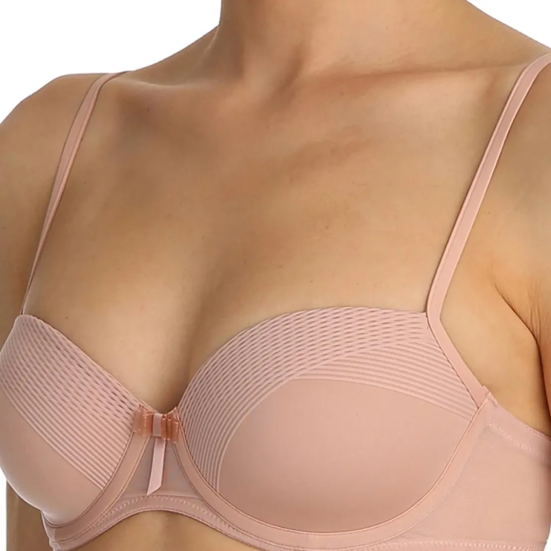 Marie JoSoutien-gorge rembourré à balconnets - Rose