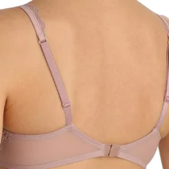 Marie JoSoutien-gorge rembourré à balconnets finition dentelle - Rose